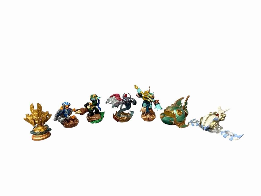 Skylanders Superchargers 7 Game Pieces Sea Trophy Jet Stream Deep Dive Gill